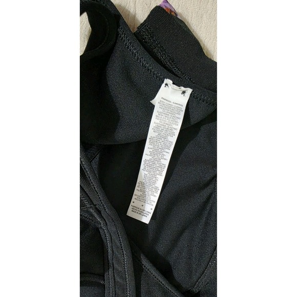 Nike Pro Swoosh Floral Print Sports Bra Sz M Strappy Back Key‎ Hole Gym Running - Picture 6 of 7